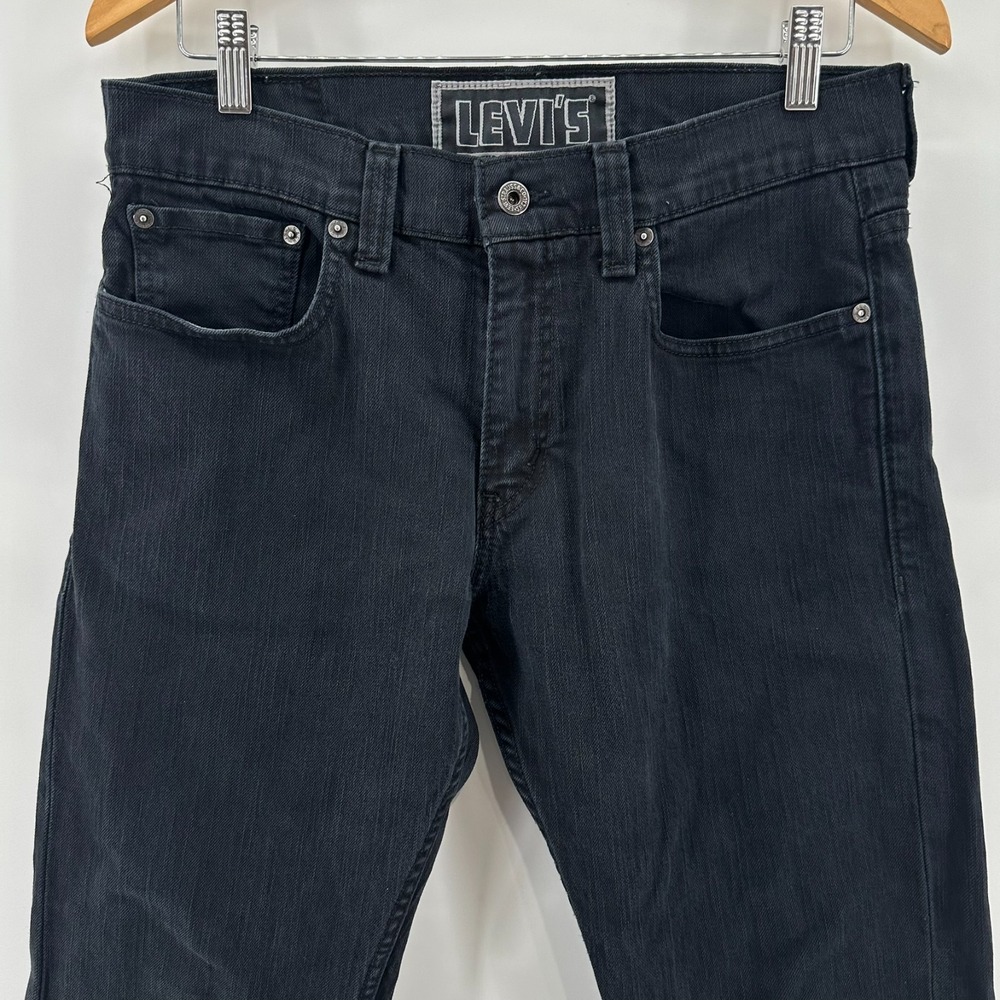 Levi's 511 Skinny Jeans Mens 33x30 Black Stretch Denim Mid Rise 5 Pockets Street